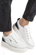 PANTOFI ALB ALBASTRU PIELE NATURALA ES7794
