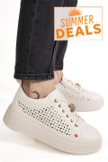 PANTOFI SPORT BEJ PIELE NATURALA ES7781