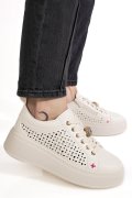 PANTOFI SPORT BEJ PIELE NATURALA ES7781