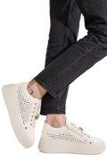 PANTOFI SPORT BEJ PIELE NATURALA ES7781
