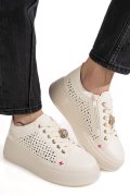 PANTOFI SPORT BEJ PIELE NATURALA ES7781