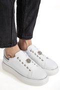 PANTOFI ALBI PIELE NATURALA ES7790