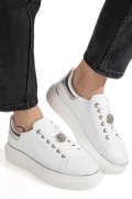 PANTOFI ALBI PIELE NATURALA ES7790