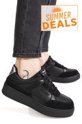 RORNARINA, PANTOFI SPORT BLACK PIELE NATURALA ANNA-GLAM