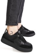 RORNARINA, PANTOFI SPORT BLACK PIELE NATURALA ANNA-GLAM