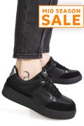 RORNARINA, PANTOFI SPORT BLACK PIELE NATURALA ANNA-GLAM