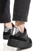 RORNARINA, PANTOFI SPORT BLACK PIELE NATURALA ANNA-GLAM