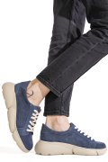 PANTOFI SPORT BLUE PIELE NATURALA INTOARSA 3S77011B