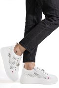 PANTOFI SPORT ALBI PIELE NATURALA ES7781