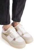 FORNARINA, PANTOFI SPORT BEJ PIELE NATURALA ANNA-GLAM