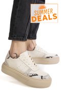 PANTOFI SPORT BEJ SNK PIELE NATURALA 3S77026