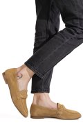 MOCASINI CAMEL PIELE NATURALA INTOARSA US77B325107