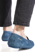 MOCASINI ALBASTRI PIELE NATURALA INTOARSA FSPL-XZL10