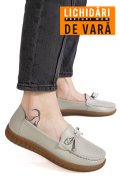 MOCASINI GRI PIELE NATURALA 7SP2023