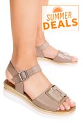 SANDALE TAUPE PIELE NATURALA SS7773