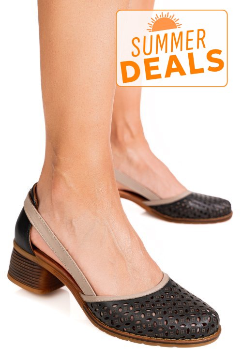Sandale negre piele naturala 1s7760