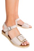 SANDALE GRI PIELE NATURALA SS7773