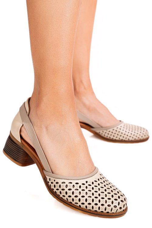 Sandale taupe piele naturala 1s7760