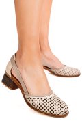 SANDALE TAUPE PIELE NATURALA 1S7760