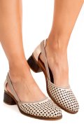 SANDALE TAUPE PIELE NATURALA 1S7760