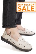 MOCASINI BEJ PIELE NATURALA 2SP070