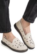 MOCASINI BEJ PIELE NATURALA 2SP070