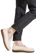 MOCASINI BEJ PIELE NATURALA 7SP2003