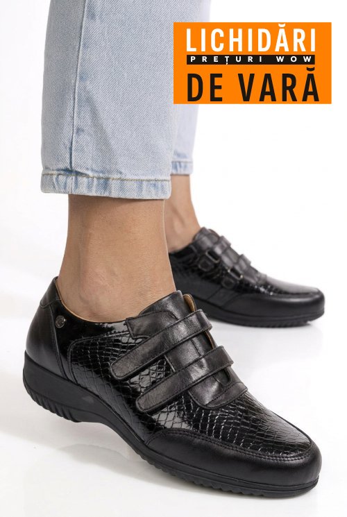 Pantofi negri piele naturala 2sp3321