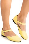 BALERINI GALBENI PIELE NATURALA 3S7719