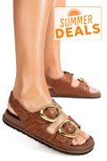 SANDALE MARO PIELE NATURALA TS77IM-A4110