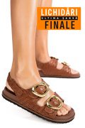 SANDALE MARO PIELE NATURALA TS77IM-A4110