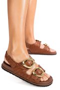 SANDALE MARO PIELE NATURALA TS77IM-A4110