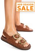 SANDALE MARO PIELE NATURALA TS77IM-A4110