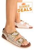 SANDALE AURII PIELE NATURALA TS77IM-A4110