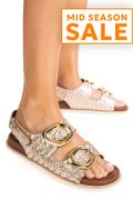SANDALE AURII PIELE NATURALA TS77IM-A4110