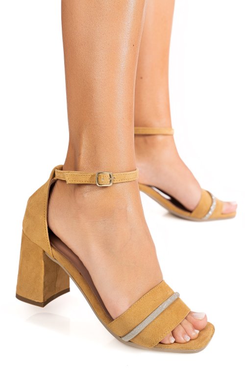 Sandale camel piele naturala intoarsa 8s77505933