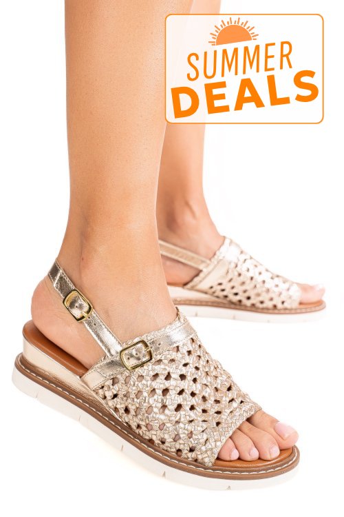 Sandale aurii piele naturala ts77im-a3751