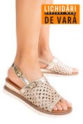 SANDALE AURII PIELE NATURALA TS77IM-A3751