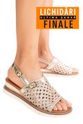 SANDALE AURII PIELE NATURALA TS77IM-A3751