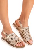 SANDALE AURII PIELE NATURALA TS77IM-A3751