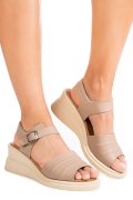 SANDALE TAUPE PIELE NATURALA 1S7767