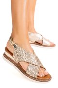SANDALE AURII PIELE NATURALA TS77IM-A3741