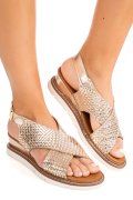 SANDALE AURII PIELE NATURALA TS77IM-A3741
