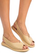 SANDALE GALBENE PIELE NATURALA TSP6028