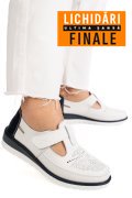 PANTOFI ALB ALBASTRU PIELE NATURALA ZBSP8-4