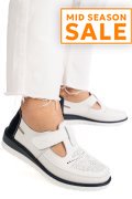 PANTOFI ALB ALBASTRU PIELE NATURALA ZBSP8-4