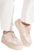 PANTOFI SPORT BEJ PIELE NATURALA FSP002538