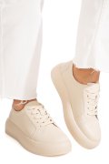 PANTOFI SPORT BEJ PIELE NATURALA TSP-8083