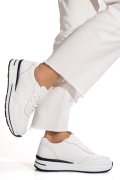PANTOFI SPORT ALBI PIELE NATURALA FSP001-768