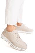 PANTOFI SPORT BEJ PIELE NATURALA FSP001-768